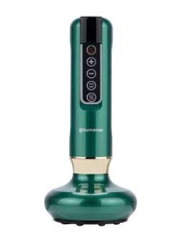 Masażer antycellulitowy z funkcją bańki chińskiej Humanas DermaSmooth - zielony