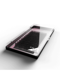 Mavi Lashes Mink Eyelashes 0.05, 8mm long. Profile C. Cassette*