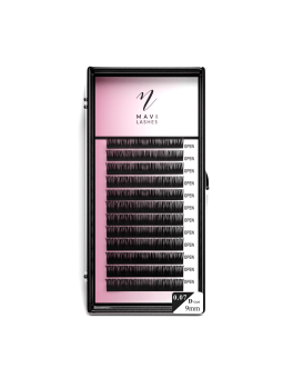 Mavi Lashes Mink Eyelashes 0,07, 9mm lungime. Profilul D
