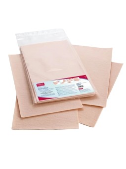 FRESCO FLEECY WEB - Bawełniany blat samoprzylepny beżowy 22,5 x 40cm 4 szt. 2 mm