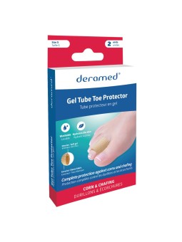 FRESCO GEL TUBE-RIBBED Textile-Gel finger protection tube size S 15x75mm 2pcs.