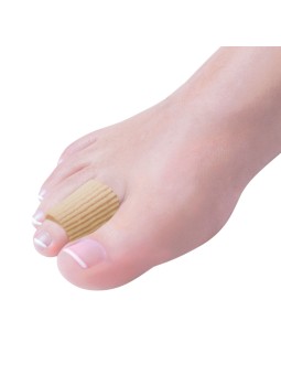 FRESCO GEL TUBE-RIBBED Textile-Gel finger protection tube size L 25x75mm 2pcs.