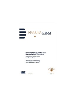 MANUKA IG MAX 10cm x 12,5cm 1 szt – Nieprzywierający opatrunek z miodem Manuka