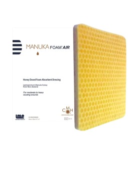 MANUKA FOAM AIR 10cm x 10cm 1 szt – Sterylny piankowy opatrunek z miodem Manuka