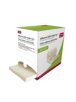 FRECO FELT - spaudimą mažinantis lipnus viršutinis sluoksnis, 50 % vilnos, 50 % viskozės, ritinys 10 cm x 3 m, 4 mm