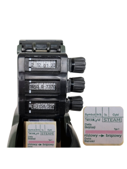 Three-row labelling machine - labels 29x28 Printing across the label tape 