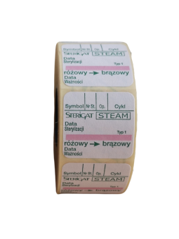 Etykiety podwójne samoprzylepne ze wskaźnikiem pary 500 szt.