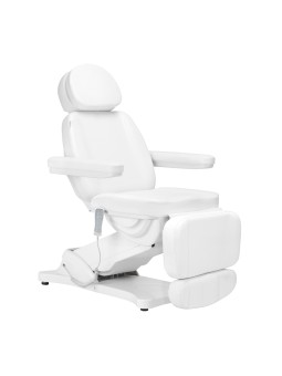 Elektrické kosmetické křeslo SILLON CLASSIC 3 motory s vyhříváním druhá edice bílá