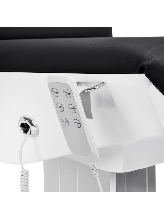 Fotel kosmetyczny elektryczny 2240K Eclipse 3 siln. czarny z kołyską