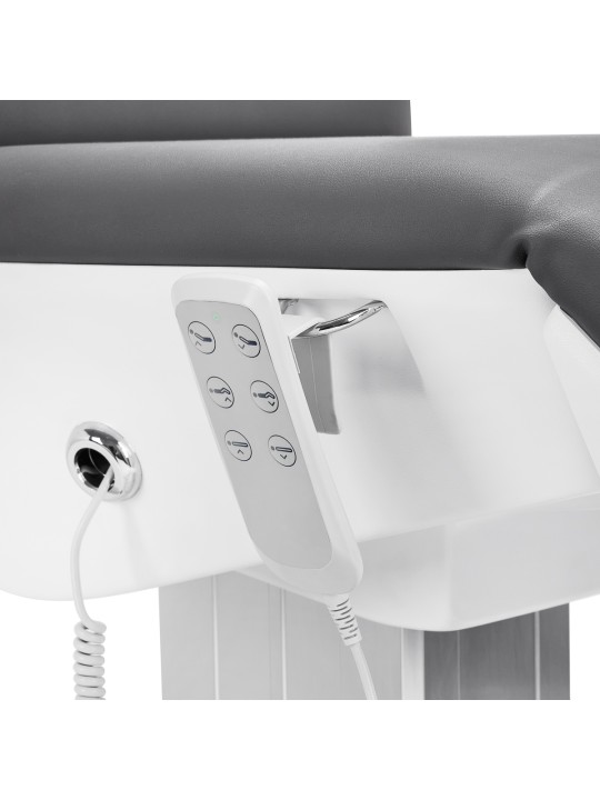 Fotel kosmetyczny elektryczny 2240K Eclipse 3 siln. szary z kołyską