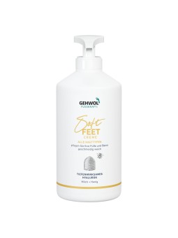 GEHWOL SOFT FEET Fußcreme mit Hyaluronsäure, Tube 500 ml mit Dosierung.