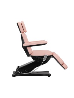 Elektrické kosmetické křeslo SILLON CLASSIC 3 motory růžovo-černé