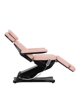 Elektrické kosmetické křeslo SILLON CLASSIC 3 motory růžovo-černé