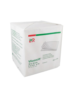 Lohmann & Rauscher Vliwasoft - Kompres z włókniny niejałowy 10x10 cm 100 szt.
