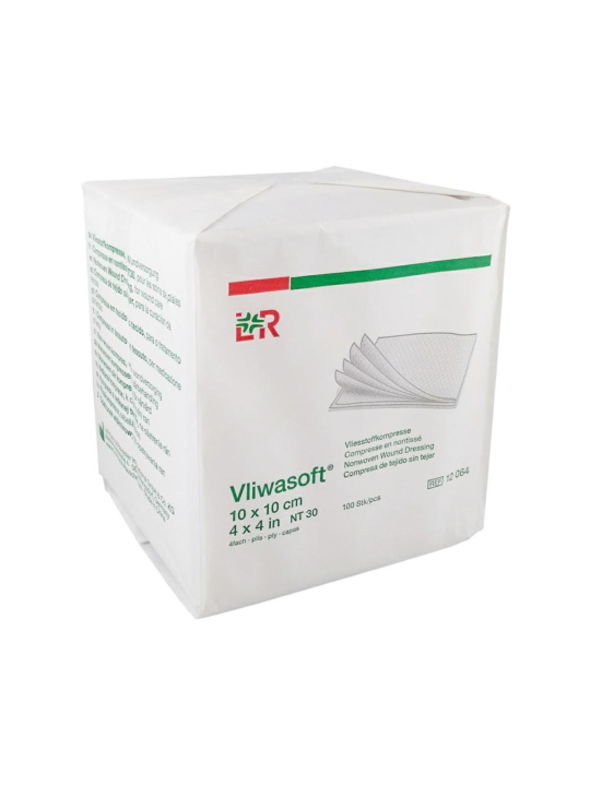 Lohmann & Rauscher Vliwasoft - Kompres z włókniny niejałowy 10x10 cm 100 szt.