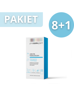 ProCareXpert Lekki żel podologiczny intensywnie nawilżający 50 ml - Zestaw 8 +1
