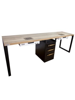 VENTO PRO Biurko Manicure DOPPIO 1 + 2x pochłaniacz pyłu VENTO PRO PLUS