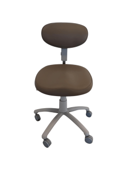 MEDIZIO Taboret Podologiczny Profilowany z oparciem Gravel