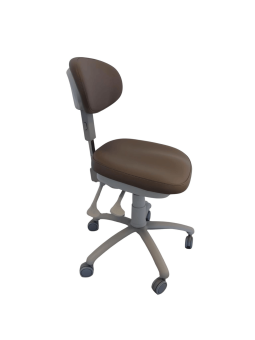 MEDIZIO Taboret Podologiczny Profilowany z oparciem Gravel