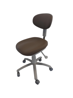 MEDIZIO Taboret Podologiczny Profilowany z oparciem Gravel