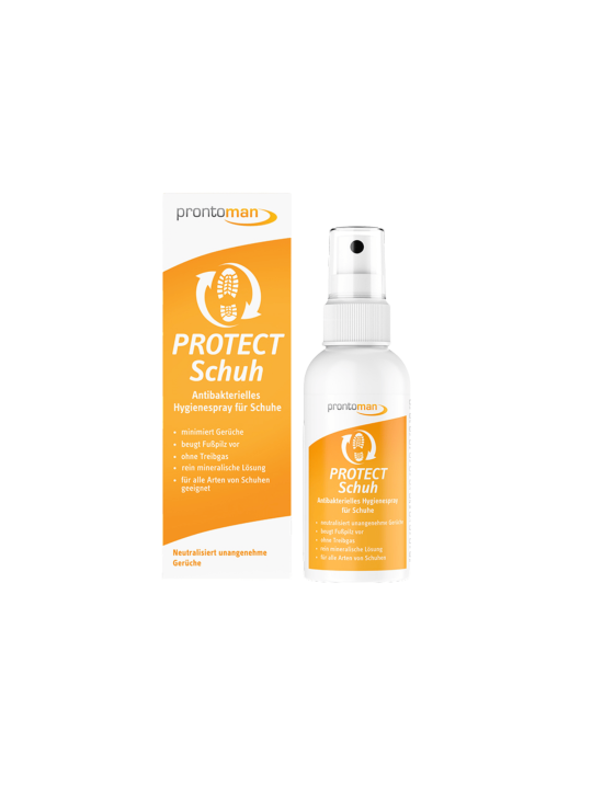 Prontoman Protect Schuh Spray 75 ml – mineralny spray do dezynfekcji obuwia chroniący przed grzybicą i bakteriami