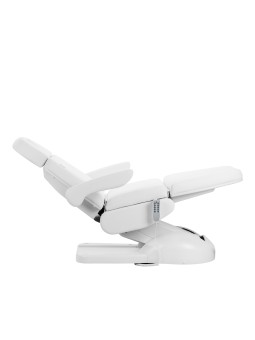 Fotel kosmetyczny elektr. Azzurro Lux 5m biały