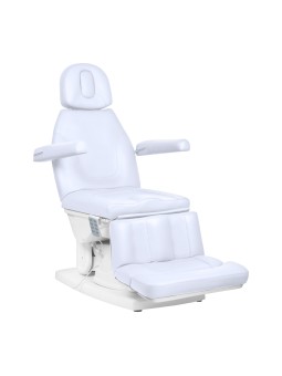 Fotel kosmetyczny podologiczny elektr. Kate 4 siln. zimna biel