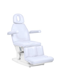 Fotel kosmetyczny podologiczny elektr. Kate 4 siln. zimna biel