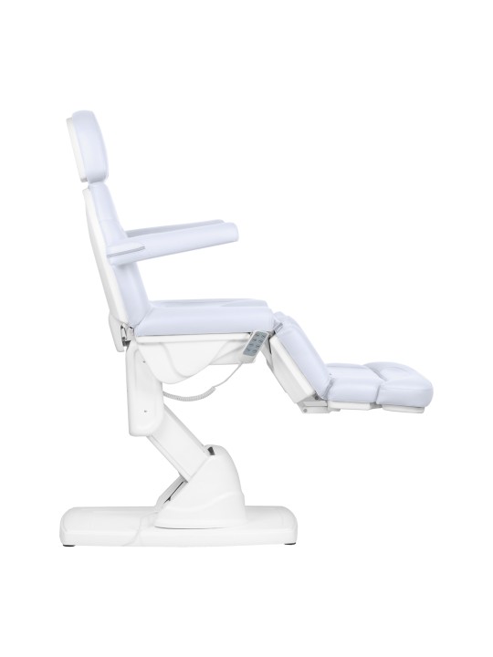 Fotel kosmetyczny podologiczny elektr. Kate 4 siln. zimna biel