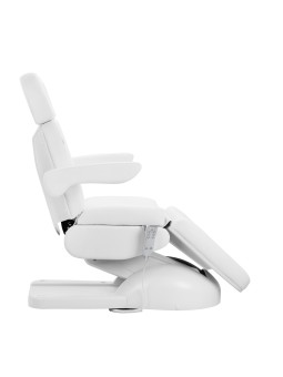 Fotel kosmetyczny elektr. Azzurro Lux 3m biały z podgrzewaniem