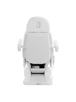 Fotel kosmetyczny elektr. Azzurro Lux 3m pedi biały