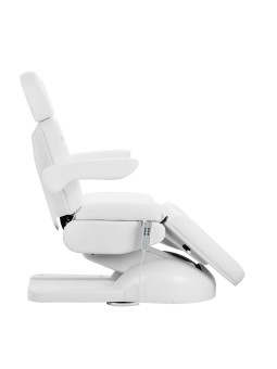 Fotel kosmetyczny elektr. Azzurro Lux 3m pedi biały