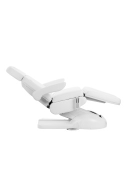 Fotel kosmetyczny elektr. Azzurro Lux 4m biały z kołyską