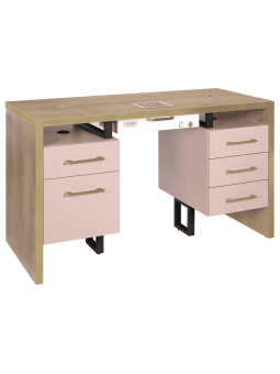 VENTO PRO PLUS Bellissimo Rosa Kosmetiktisch mit Staubabsorber