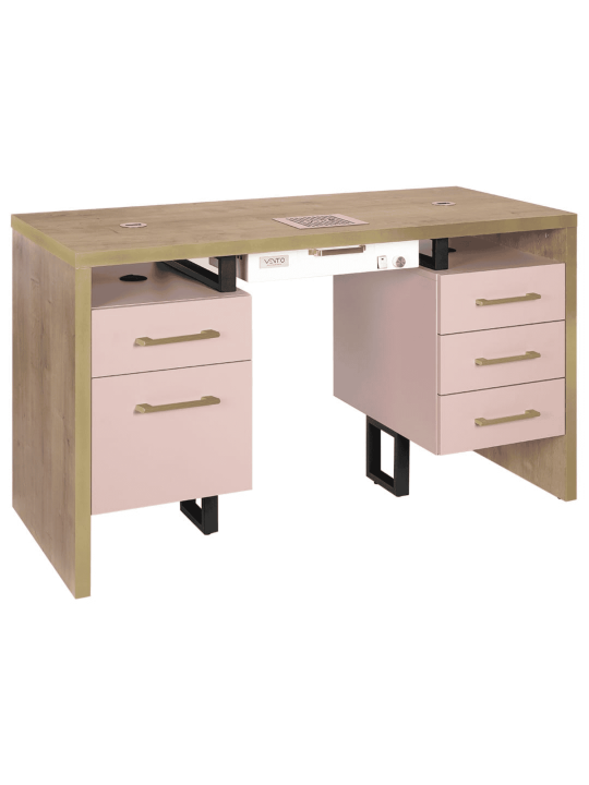 Kosmetický stolek VENTO PRO PLUS Bellissimo Rosa s pohlcovačem prachu