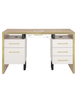 VENTO PRO PLUS Bellissimo Legna Kosmetiktisch mit Staubabsorber