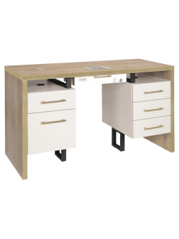 VENTO PRO PLUS Bellissimo Legna Kosmetiktisch mit Staubabsorber